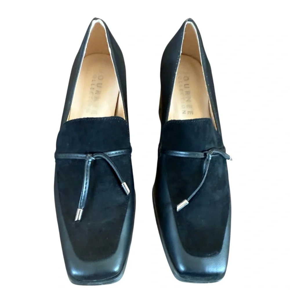 Journee Collection Crawford Black Loafer Size 7.5